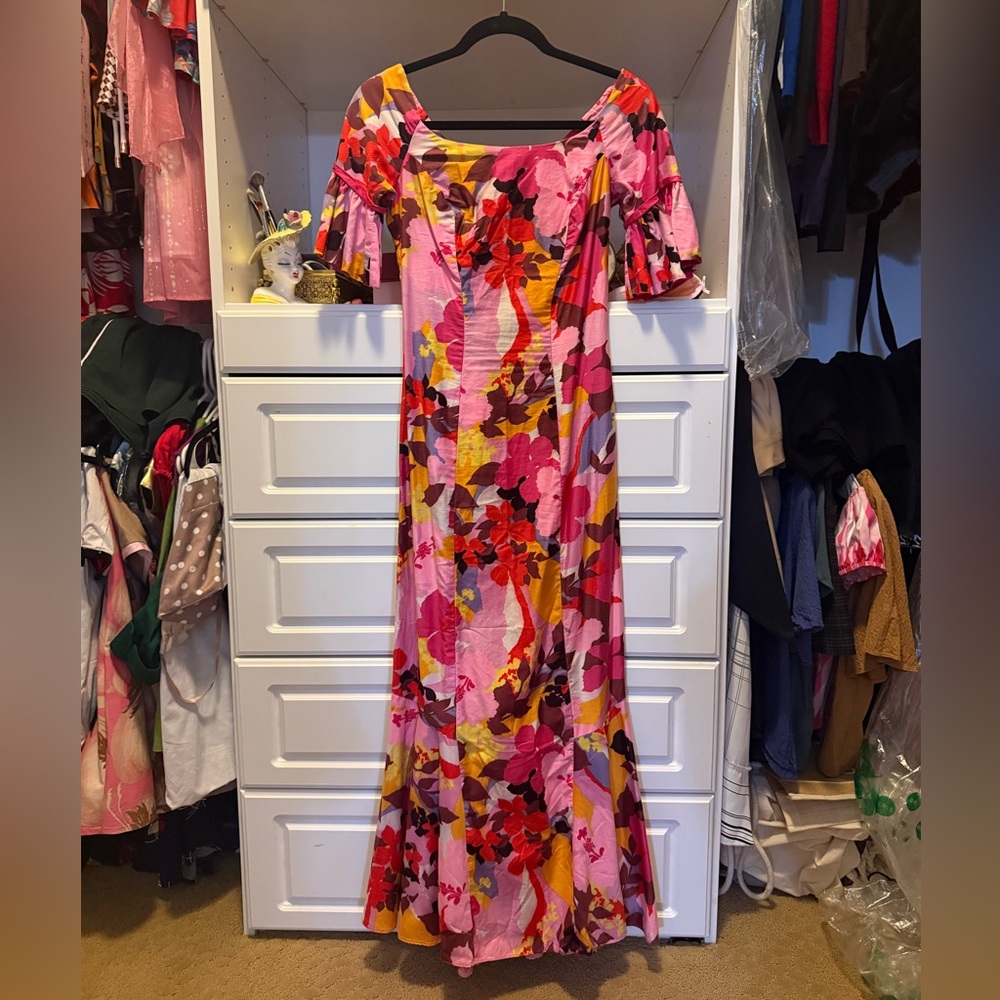 Hawaiian Tiki tropical vacation dress (size like XS/S)